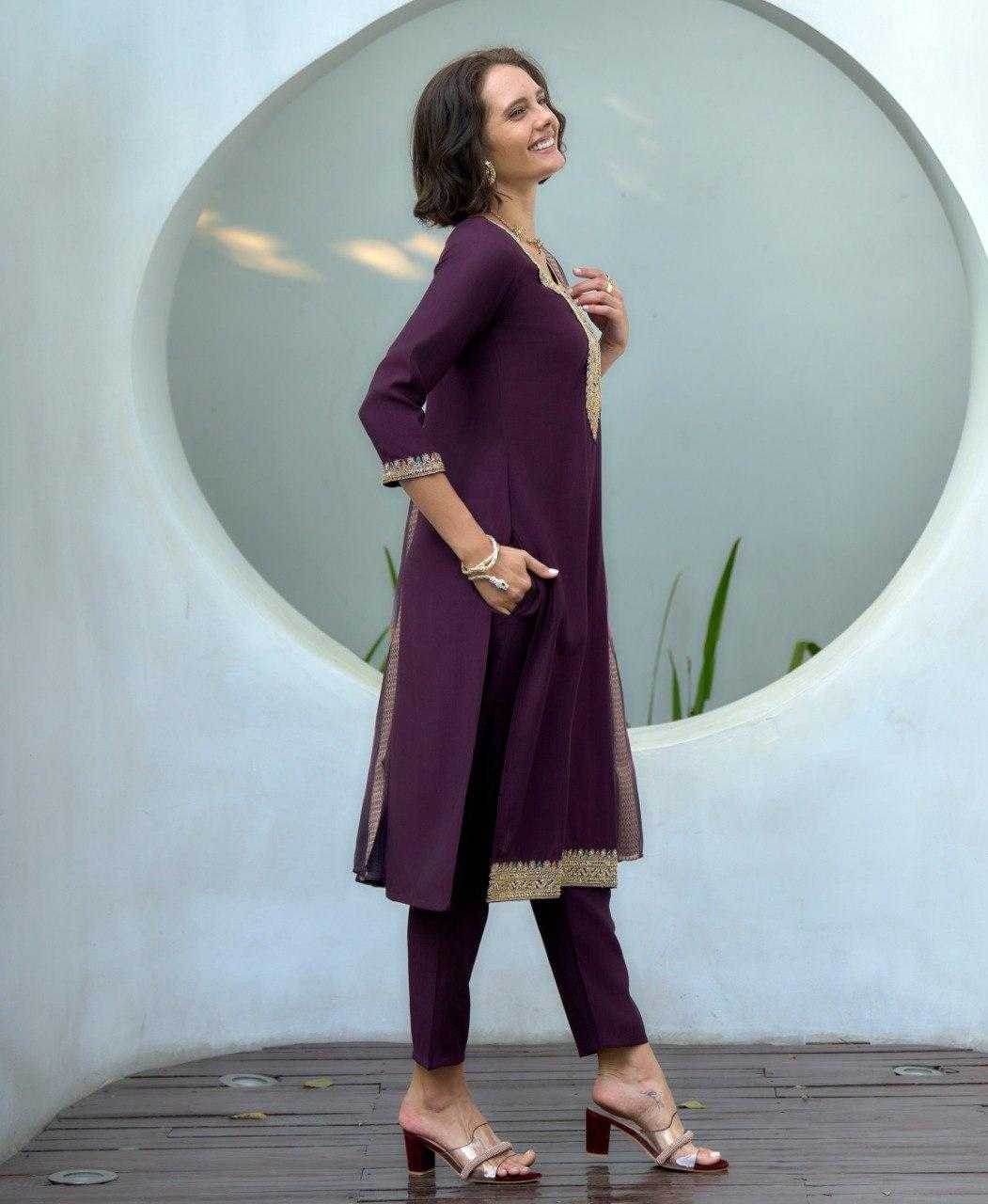 Silk Casual Ethnic Kurti - MYLUXURY LANE ENTERPRISE